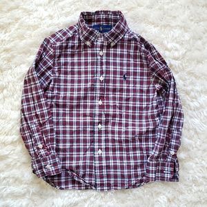 4T Ralph Lauren Button Down polo Shirt Holidays Family Photo
